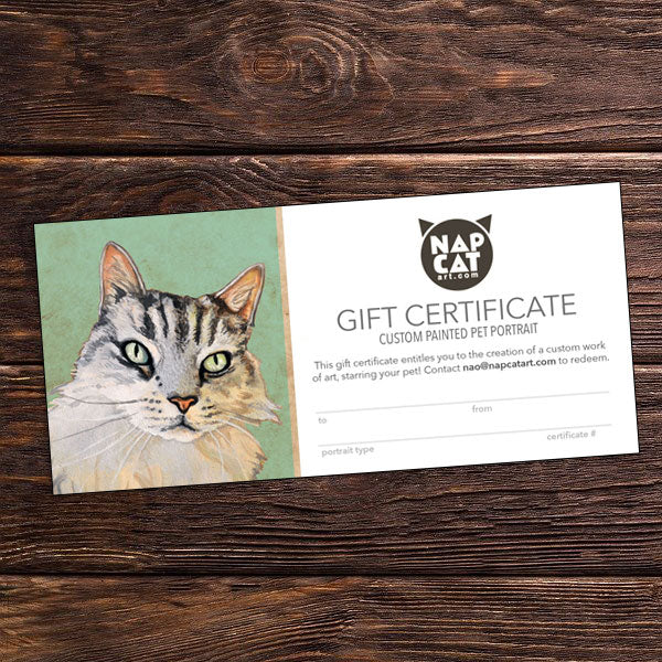 Pet Portrait Gift Certificate