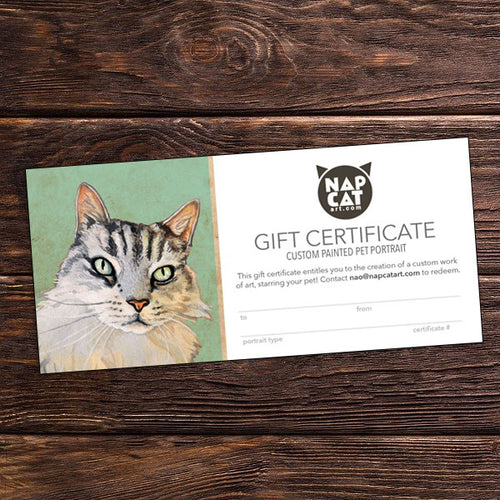 Pet Portrait Gift Certificate