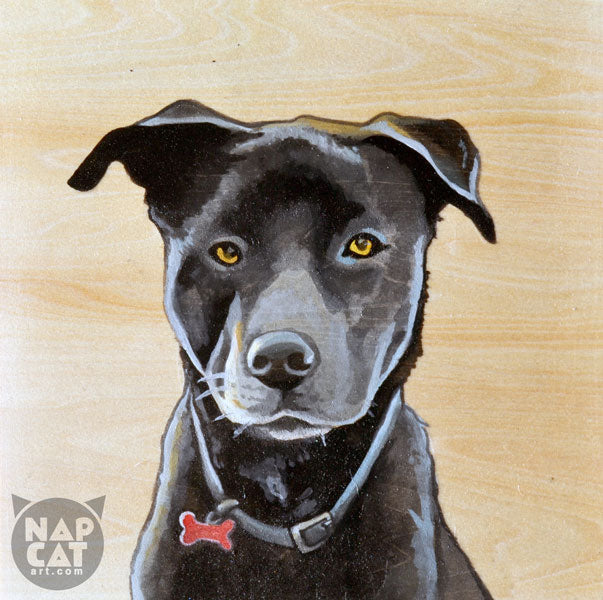 Pet Portrait on Wood Panel