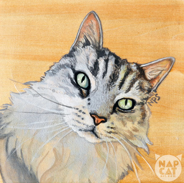 Pet Portrait on Wood Panel