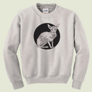 Product photo of the cats and tatts pullover