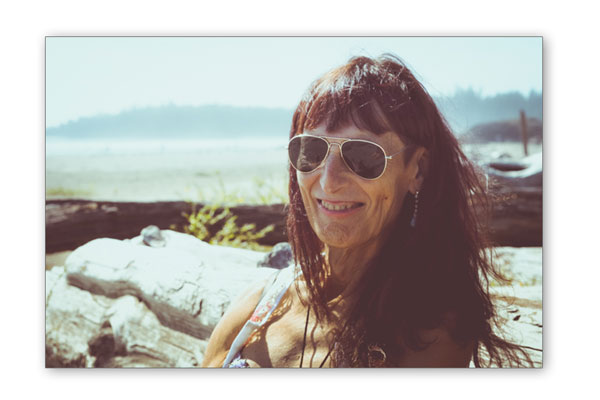 Photo of a woman on a beach