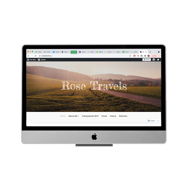 Rose Travels Blog Design